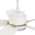 thumbnail image 4 of 52" White and Gold Indoor Wifi Ceiling Fan with Remote and LED Light for Smart Home, 4 of 9