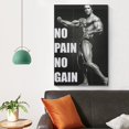 thumbnail image 5 of Arnold Schwarzenegger No Pain No Gain Poster Canvas Poster Room Aesthetic Decorative Wall Art Print Family Bedroom Decor, 5 of 6