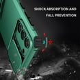 thumbnail image 4 of JTCASES for Samsung Galaxy S23 Plus Case, Sliding Camera Cover & Foldable Kickstand Shockproof Corners Anti-fall Rugged Anti-slip PC TPU Heavy Duty Protective Hybitd Shell - Darkgreen, 4 of 12