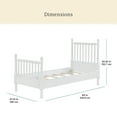 thumbnail image 3 of The Pioneer Woman Harper Twin Spindle Bed, White, 3 of 11