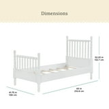 Pioneer Woman Harper Twin Spindle Bed, White - Walmart.com