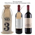 thumbnail image 4 of 10pcs Burlap Wine Bags With Tags For Blind Wine Tasting, Numbered Hessian Cloth Glass Gift Bags For, 4 of 5