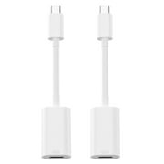 Lightning to USB-C Male Adapter for iPhone 15, [Apple MFi Certified] 2Pack USB Type C to Lightning Female Charger Cable Connector for Data Transfer and Fast Charging for iPhone 15/15 Plus/15 Pro/15 Pr