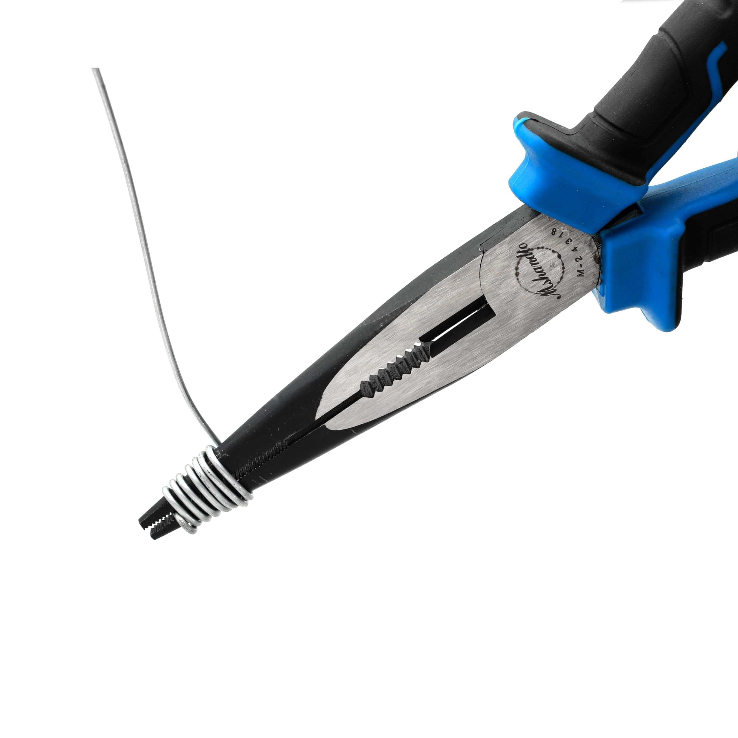 Needle Nose Pliers, 6" Long Nose Pliers for Wire Bending, High Carbon Steel Needle Nose Plier, Serrated Jaw Pliers for Jewelry Making, Electronics Repair, Object Grasping