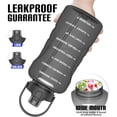 thumbnail image 6 of GEDUX 128 oz Motivational Water Bottle with Time Marker, Leakproof Wide Mouth Water Bottle, BPA-Free 2-in-1 Lid with Straw & Spout for Gym Camping, 6 of 6