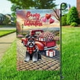 thumbnail image 3 of Be My Valentine's Schnauzer Truck Full of Love Flower Balloon Garden Flag 12x18in Double Sided Miniature Schnauzer Dog Lover Outdoor Decor - 02029, 3 of 5
