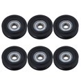 thumbnail image 5 of BQLZR 6PCS Noir U en Forme de Poulie de Roulement Revêtue de Plastique 8x40x10MM, 5 of 5