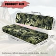 thumbnail image 7 of Uorisanigo UTV Front Bench Seat Cover Compatible with Kawasaki Mule 3000 3010 3020, Non-Slip Green Camouflage Horse Mule Padded Protector with Elastic Band, UTV Pioneer Seat Accessories, 7 of 7