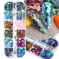 thumbnail image 3 of 3D Holográfica Mariposa Nail Glitter Colors/Set Splarkly Nail Lentejuelas Copos Acrílico Manicura Paillettes Ultrafina Cara Cuerpo Brillos para Nail Art Decoración y Manualidades kaili Sencillez, 3 of 5