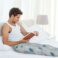 thumbnail image 4 of Uemuo Turtles And Shells Pattern Men's Wide Leg Palazzo Lounge Pants with Pockets Light Weight Loose Comfy Casual Pajama Pants-Medium, 4 of 9
