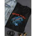 thumbnail image 3 of Ocean Spirit Lobster Sea Shaped T-Shirt Women -Image by Shutterstock, Female 3X-Large, 3 of 4