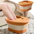 thumbnail image 2 of YiJuHui Foldable Foot Bath Bucket with Lid Insulated Portable Foot Soaking Basin for Home Spa, Ergonomic Massage, Heat Retention & Device Stand, 2 of 6