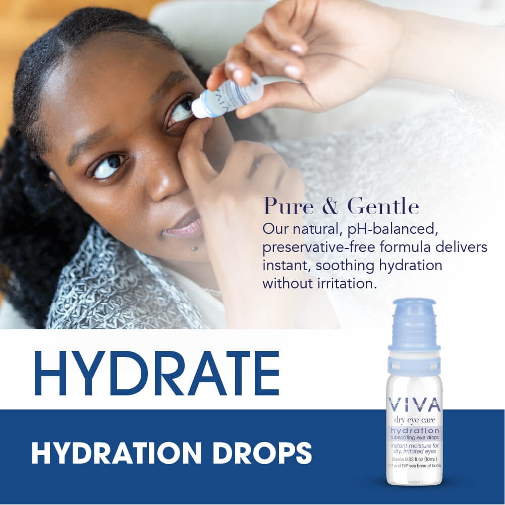 Amcon Viva Dry Eye Care Essentials Kit – 3-Step Relief with Hypochlorous Eyelid Spray, Dry Eye Mask & Hydrating Eye Drops