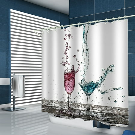 Shower Curtain Waterproof Polyester Fabric Bath Curtains 12