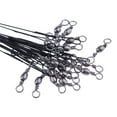 thumbnail image 3 of koolsoo 20 Leaders en Acier au Carbone Robustes avec Boutons-Pression, Haute Résistance 20 Pcs Noir, 3 of 8