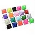 thumbnail image 3 of 50 Pcs 14mm Clous Pyramides de Couleur Mixte Taches Punk Rock Biker Clous Chaussures DP158, 3 of 4