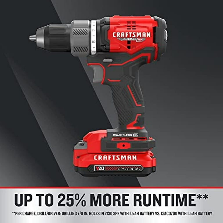 Craftsman V20 Cordless Brushless 2 Tool Combo Kit Walmart