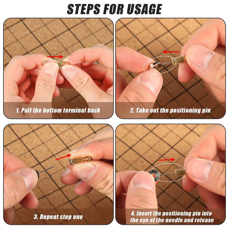 42Pcs Leather Positioning Needles, Leather Suture Positioning Needle Leather Locking Pins Leathercraft Located Needles