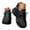 Black, variant on Womens Orthopedic Walking Shoes Plantar Fasciitis Breathable Slip on Sneakers Comfortable Fleece Lined Casual Winter Running Shoes Beige Size 6
