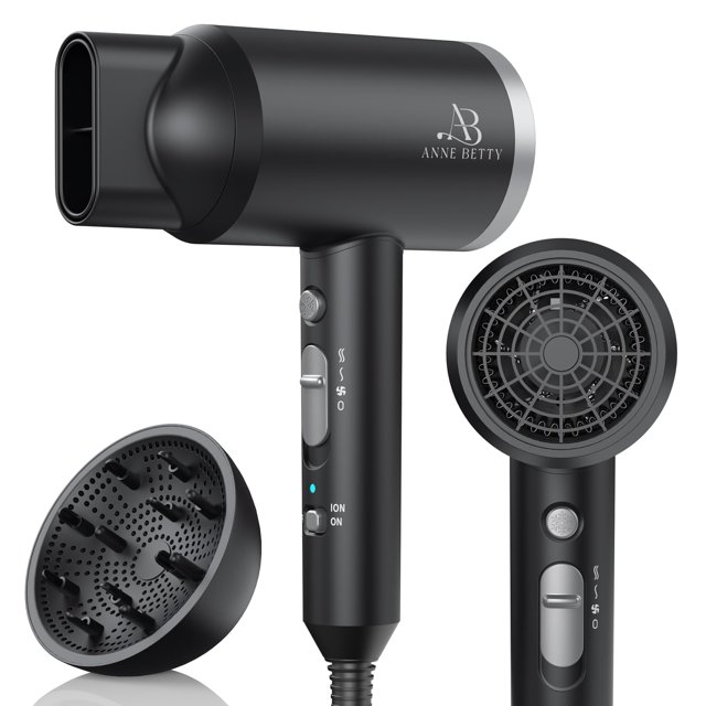 Secador de pelo ANNE BETTY Ionic 1800W con difusor 3 ajustes