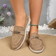 thumbnail image 7 of Bkhluea Women Metal Accent Slip On Loafer Shoes Comfortable Footwear For Office Work Daily Casual Outdoor Activities, 7 of 7