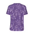 thumbnail image 3 of Rocae Lavender Flowers for Breathable Men's Baseball T-Shirt Fashionable Casual Baseball Jersey, Moisture-wicking Sportswear Large, 3 of 9