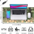 thumbnail image 3 of Anime Forest Desk Mat,Cute Green Mouse Pad,Kawaii Aesthetic Full Desktop Pad XXL Gaming Mousemat XL, Extended Korean Animals Bear Bunny Keyboard Mat Large 31.5x15.7 Inch Non-Slip&Stitched Edges, 3 of 6