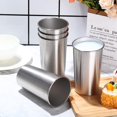 thumbnail image 5 of GoXteam 4 Pack 16 oz Stainless Steel Cups Metal Shatterproof Stackable Pint Drinking Cups for Adults or Kids (16 oz/500 ml), 5 of 7