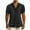 Black-men casual shirts clearance sale, variant on Txeol Flash Deals Men's Cotton and Linen Striped Jacquard Shirts Short Sleeve Solid Color Classic Tops Button Down Casual Beach Polo Tees,Navy,L