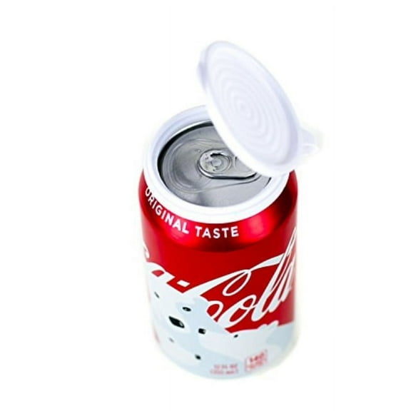 6-Pack, Clear Color, Soda or Beverage Can Lid, Cover or Protector