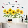 thumbnail image 1 of Chendee Sunflower Diy Pvc Removable Wall Art Sticker Decals Room Home Mural Decor, 1 of 9