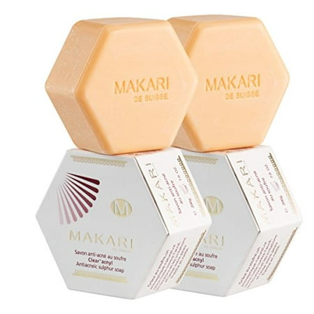 Makari Classic Sulfur Soap 7.0 oz – Acne-Fighting Bar Soap for Face & Body – Moisturizing Cleanser Combats Acne Blemishes, Clogged Pores, Oiliness & Irritation - 2