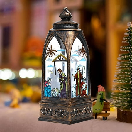 

Christmas Lantern Ornament LED Light Up Elk For Decoration Outdoor Holidays
