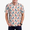 thumbnail image 5 of Wukai Cartoon Poodle Dog Men’s Polo Shirts,Quick-Dry Athletic Shirt,Classic Fit Shirts-4X-Large, 5 of 8