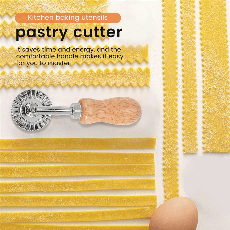 Pastry Wheel Cutter - Pasta Cutter Wheel - Ravioli Crimper Cutter