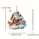 thumbnail image 2 of Christmas Hanging Decoration Christmas Tree Decoration Exquisite House Acrylic Hanging Decoration, 2 of 6
