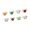 Silver, variant on Trendy Women's Open End Ring Set Jewelry With Assorted Colorful Gemstones Accent