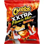 Cheetos XXTRA Flamin' Hot Crunchy Cheese Flavored Snacks - 8.5oz(Packaging May Vary)