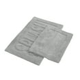 thumbnail image 4 of Modern Threads 2 Pack 100% Cotton Bath Mat, 17" x 24" & 21" x 34", "SPLASH", Cloud, 4 of 4