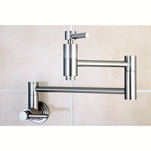 Kingston Brass KS8108DL Concord Pot Filler, 13", Brushed Nickel