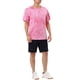 thumbnail image 2 of Camisetas de hombre INSPIRE CHIC de manga corta, camiseta de verano con estampado de teñido anudado, camisetas impresas de hip hop, L, rosa, 2 of 6