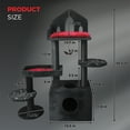 thumbnail image 2 of ZephyPaws 44.5" Black Gothic Halloween Cat Tree with Coffin Bed, Scratching Posts & Spooky Cat House, Black & Red, 2 of 10