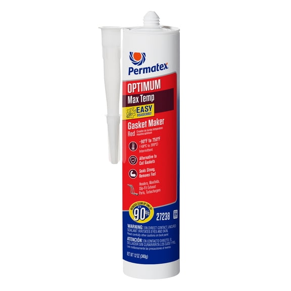 Permatex Optimum Red RTV 12Oz. Silicone Cartridge