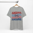 thumbnail image 4 of Women's Groovy Retro America Coquette Bow 4th of July Shirt, 4 of 12