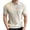W7-Khaki, variant on Golf Shirt for Mens Knit Textured Shirts Short Sleeve Collared V Neck Polos Stretchy Tennis Running Athletic Casual Clothes,Khaki 2XL