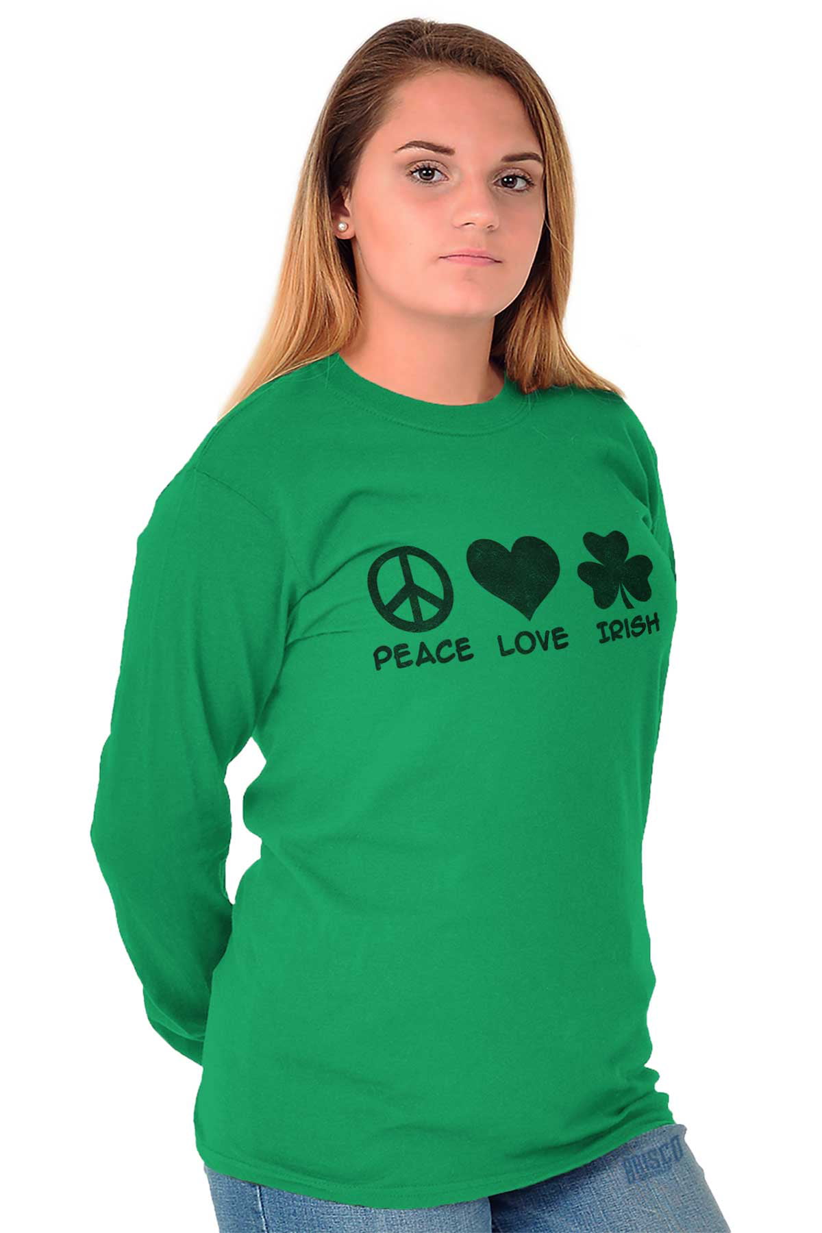 Brisco Brands - St Patrick's Day Long Sleeve T-Shirts Tee For Women