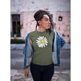 thumbnail image 2 of Daisy Hand Drawn Doodle T-Shirt Women -Image by Shutterstock, Female 5X-Large, 2 of 4