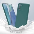 thumbnail image 6 of Galaxy Note 20 Case, (2 Pack) Screen Protector Film with Liquid Silicone Gel Rubber Soft Microfiber Cloth Lining Cushion Shockproof Cover Case for Galaxy Note20 6.7 inch,Green, 6 of 14