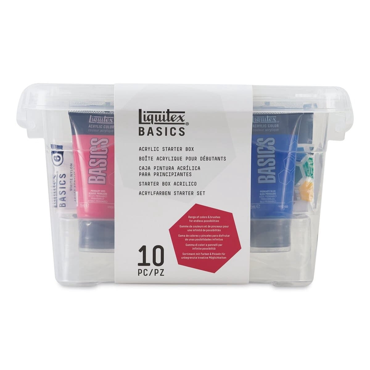 Liquitex BASICS Acrylic Starter Box Set, 10 Pieces