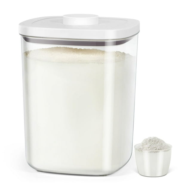 Contenedor de arroz TBMAXS hermético de plástico PET transparente de 11,3 litros